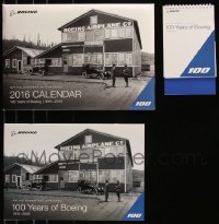 8h0192 LOT OF 2 BOEING 2016 CALENDARS 2016 great airplane images for every month, plus extras!