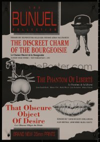 8j0014 DISCREET CHARM/PHANTOM OF LIBERTE/THAT OBSCURE Aust special poster 1990s Buneul triple-bill!