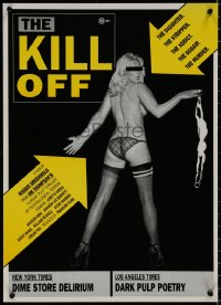 8j0015 KILL-OFF Aust special poster 1990 Thompson pulp thriller, full-length topless girl, rare!