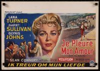 8j0118 ANOTHER TIME ANOTHER PLACE Belgian 1958 sexy Lana Turner has an affair w/ young Sean Connery!