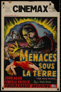 8j0159 MOLE PEOPLE Belgian 1956 from a lost age, horror crawls from the depths of the Earth!