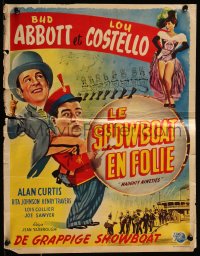 8j0165 NAUGHTY NINETIES Belgian 1947 wacky artwork of Bud Abbott & Lou Costello!
