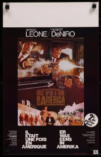 8j0169 ONCE UPON A TIME IN AMERICA Belgian 1984 De Niro, Woods, Leone, different art by Tom Jung!