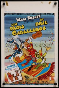 8j0189 THREE CABALLEROS/WINNIE THE POOH & TIGGER TOO Belgian 1970s great art of Donald & gang!