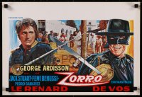 8j0199 ZORRO THE FOX Belgian 1968 Guido Zurli's El Zorro, Piovano art of masked George Ardisson!