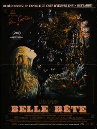 8j0083 LA BELLE ET LA BETE French 16x21 R2013 Jean Cocteau's classic fairy tale, cool Malcles art!