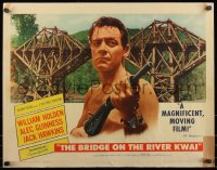 8j0210 BRIDGE ON THE RIVER KWAI style A 1/2sh 1958 Holden, Alec Guinness, David Lean WWII classic!