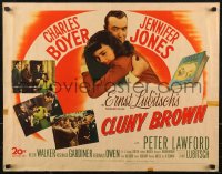 8j0216 CLUNY BROWN 1/2sh 1946 Charles Boyer, Jennifer Jones, Lawford, directed by Ernst Lubitsch!