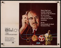 8j0217 CONVERSATION int'l 1/2sh 1974 Hackman is an invader of privacy, Francis Ford Coppola directed!