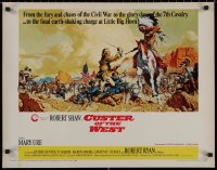 8j0219 CUSTER OF THE WEST 1/2sh 1968 art of Robert Shaw vs Indians at the Battle of Little Big Horn!