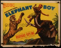 8j0228 ELEPHANT BOY 1/2sh 1937 Sabu in Rudyard Kipling's jungle story, ultra rare w/ blue title!