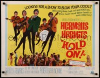 8j0248 HOLD ON 1/2sh 1966 rock & roll, great full-length image of Herman's Hermits performing!