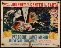 8j0254 JOURNEY TO THE CENTER OF THE EARTH 1/2sh 1959 Jules Verne, great sci-fi monster artwork!