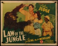 8j0256 LAW OF THE JUNGLE 1/2sh 1942 wacky gorilla w/ Judge, John King, Mantan Moreland, ultra rare!