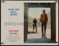 8j0280 RIO LOBO 1/2sh 1971 Howard Hawks, Give 'em Hell, John Wayne, great cowboy image!