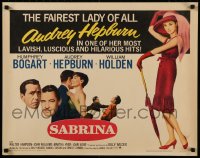 8j0283 SABRINA 1/2sh R1965 the fairest lady of all Audrey Hepburn, Humphrey Bogart, Holden, Wilder!