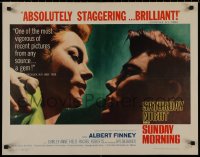 8j0284 SATURDAY NIGHT & SUNDAY MORNING 1/2sh 1961 close-up of Albert Finney & Shirley Anne Field!