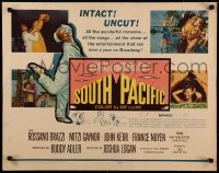 8j0290 SOUTH PACIFIC 1/2sh 1959 Rossano Brazzi, Mitzi Gaynor, Rodgers & Hammerstein musical!