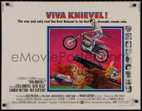 8j0302 VIVA KNIEVEL 1/2sh 1977 best artwork of the greatest daredevil jumping his motorcycle!