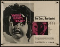 8j0308 WHAT EVER HAPPENED TO BABY JANE? 1/2sh 1962 Robert Aldrich, Bette Davis & Joan Crawford!