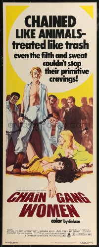 8j0337 CHAIN GANG WOMEN insert 1971 even filth & sweat couldn't stop their primitive cravings!