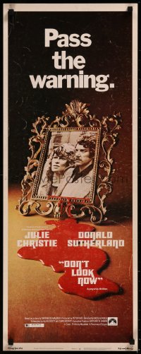 8j0350 DON'T LOOK NOW insert 1974 Julie Christie, Donald Sutherland, directed by Nicolas Roeg!