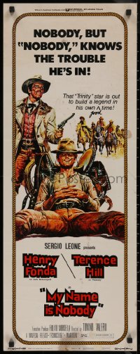 8j0400 MY NAME IS NOBODY insert 1974 Il Mio nome e Nessuno, art of Henry Fonda & Terence Hill!