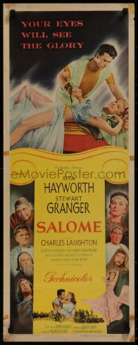 8j0417 SALOME insert 1953 great images of sexy Rita Hayworth, Stewart Granger & Charles Laughton!