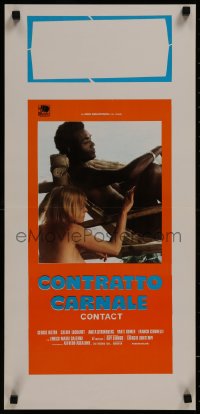8j1028 AFRICAN DEAL Italian locandina 1973 Contratto carnale, Giorgio Bontempi George Hilton!