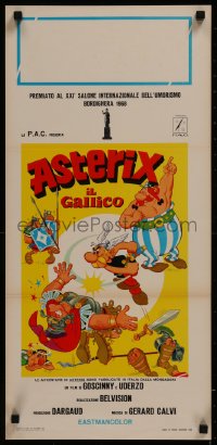 8j1037 ASTERIX THE GAUL Italian locandina 1968 great images from Ray Goossens' French cartoon!