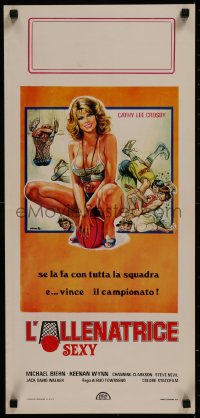 8j1068 COACH Italian locandina 1979 sexy Cathy Lee Crosby is female coach of a male basketball team!