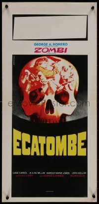 8j1072 CRAZIES Italian locandina R1980s George Romero, cool different horror artwork by Piovano!