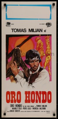 8j1082 DJANGO KILL IF YOU LIVE SHOOT Italian locandina R1970s art of Tomas Milian grabbing gun!
