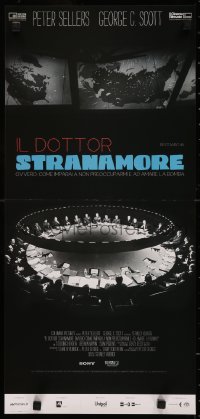 8j1086 DR. STRANGELOVE Italian locandina R2020 Stanley Kubrick classic, 3 images of Peter Sellers!