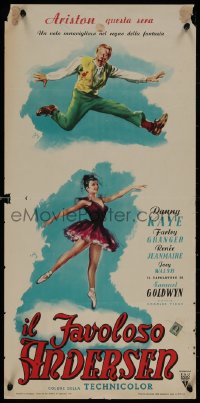 8j1127 HANS CHRISTIAN ANDERSEN Italian locandina 1953 Geleng art of Danny Kaye & Zizi Jeanmarie!