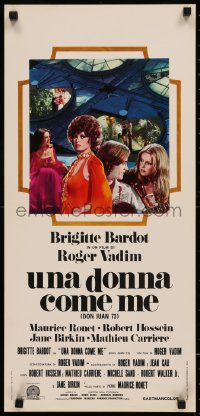 8j1185 MS. DON JUAN Italian locandina 1973 great montage of sexy Brigitte Bardot, Roger Vadim!