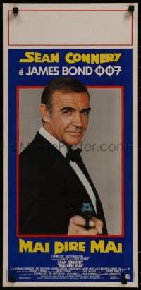 8j1195 NEVER SAY NEVER AGAIN Italian locandina 1983 great image of Sean Connery as James Bond!