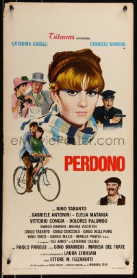 8j1214 PERDONO Italian locandina 1966 Caterina Caselli, Fabrizio Moroni, Pardon!