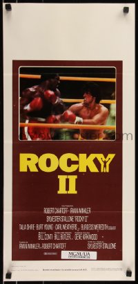 8j1232 ROCKY II Italian locandina 1979 Sylvester Stallone & Carl Weathers boxing sequel!