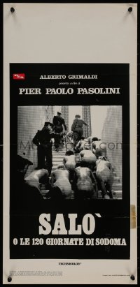 8j1234 SALO OR THE 120 DAYS OF SODOM Italian locandina 1976 Pasolini's Salo o le 120 Giornate di Sodoma!