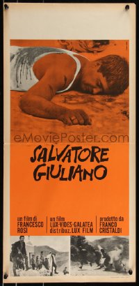 8j1235 SALVATORE GIULIANO Italian locandina 1965 Salvo Randone as the legendary Sicilian bandit!