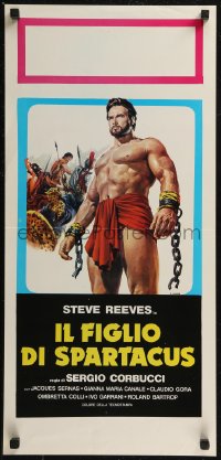 8j1250 SLAVE Italian locandina R1960s Il Figlio di Spartacus, Steve Reeves as the son of Spartacus!