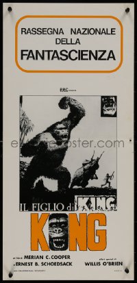 8j1254 SON OF KONG Italian locandina R1976 completely different art of the giant ape on rampage!