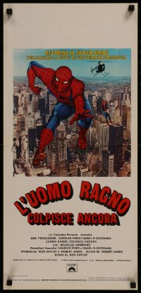 8j1255 SPIDER-MAN STRIKES BACK Italian locandina 1979 Marvel, Spidey in his greatest challenge!