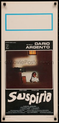 8j1258 SUSPIRIA Italian locandina 1977 Argento horror, white title w/slightly different design!