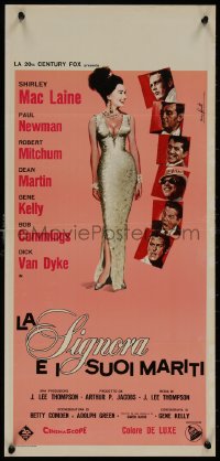 8j1287 WHAT A WAY TO GO Italian locandina 1964 Newman, Martin, Nistri art of sexy Shirley MacLaine!