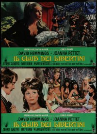 8j0779 BEST HOUSE IN LONDON group of 10 Italian 18x27 pbustas 1969 different sexploitation images!