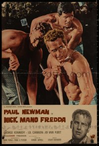8j1008 COOL HAND LUKE Italian 18x27 pbusta 1967 Paul Newman, prison escape classic, different!