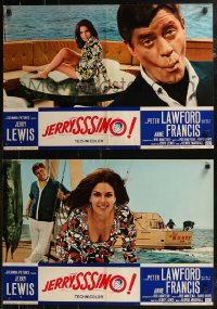 8j0973 HOOK, LINE & SINKER group of 5 Italian 18x26 pbustas 1969 Peter Lawford, Jerry Lewis!