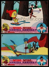 8j0869 MIAO MIAO ARRIBA ARRIBA group of 8 Italian 18x27 pbustas 1966 Bugs Bunny, Sylvester, Speedy!